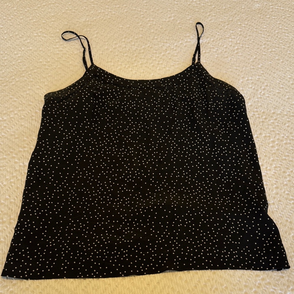 Madewell Black and White Polka Dot Top